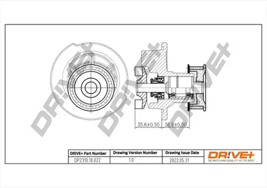 Wasserpumpe, Motorkühlung DR!VE+ DP2310.10.022 Bild Wasserpumpe, Motorkühlung DR!VE+ DP2310.10.022