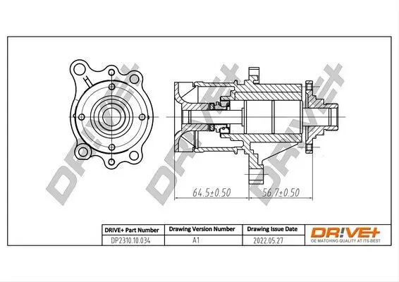 Wasserpumpe, Motorkühlung Dr!ve+ DP2310.10.034