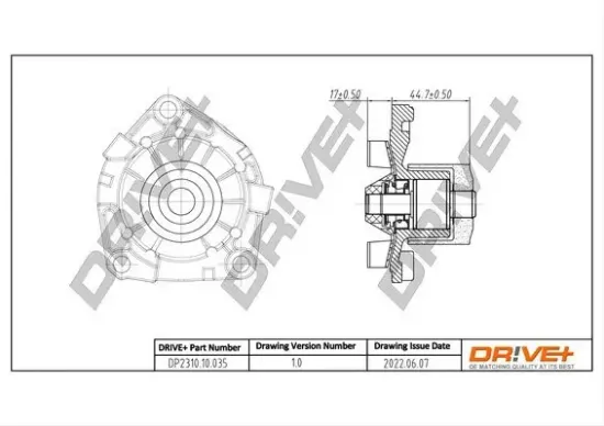 Wasserpumpe, Motorkühlung Dr!ve+ DP2310.10.035 Bild Wasserpumpe, Motorkühlung Dr!ve+ DP2310.10.035