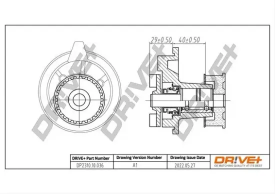 Wasserpumpe, Motorkühlung Dr!ve+ DP2310.10.036 Bild Wasserpumpe, Motorkühlung Dr!ve+ DP2310.10.036