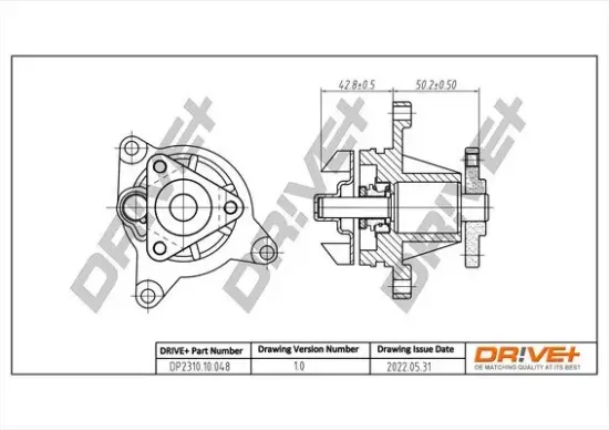 Wasserpumpe, Motorkühlung Dr!ve+ DP2310.10.048 Bild Wasserpumpe, Motorkühlung Dr!ve+ DP2310.10.048