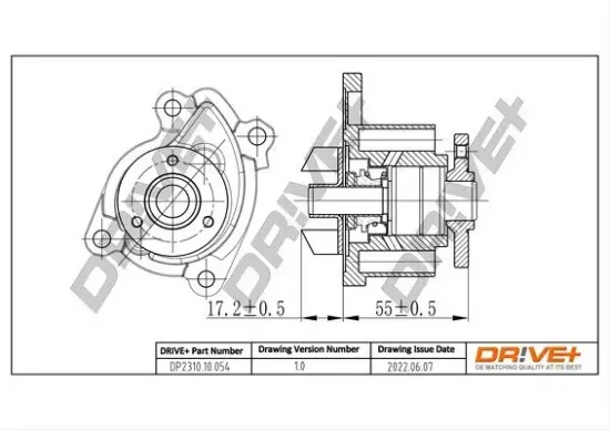 Wasserpumpe, Motorkühlung Dr!ve+ DP2310.10.054 Bild Wasserpumpe, Motorkühlung Dr!ve+ DP2310.10.054