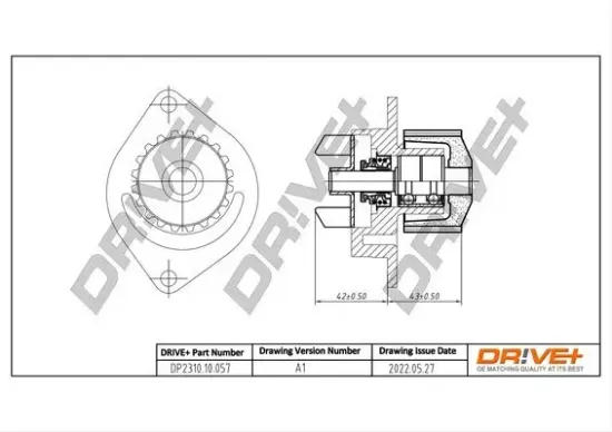 Wasserpumpe, Motorkühlung Dr!ve+ DP2310.10.057 Bild Wasserpumpe, Motorkühlung Dr!ve+ DP2310.10.057
