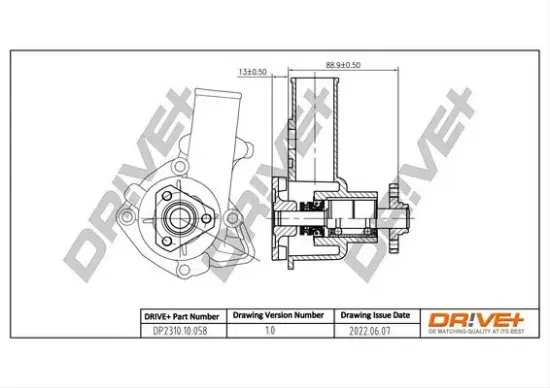Wasserpumpe, Motorkühlung Dr!ve+ DP2310.10.058 Bild Wasserpumpe, Motorkühlung Dr!ve+ DP2310.10.058