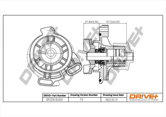 Wasserpumpe, Motorkühlung DR!VE+ DP2310.10.059 Bild Wasserpumpe, Motorkühlung DR!VE+ DP2310.10.059