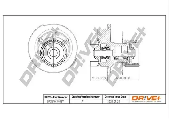 Wasserpumpe, Motorkühlung Dr!ve+ DP2310.10.067 Bild Wasserpumpe, Motorkühlung Dr!ve+ DP2310.10.067