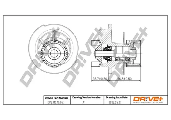 Wasserpumpe, Motorkühlung DR!VE+ DP2310.10.067 Bild Wasserpumpe, Motorkühlung DR!VE+ DP2310.10.067