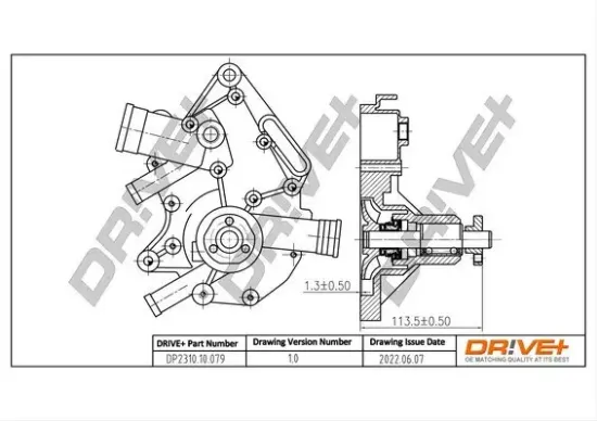 Wasserpumpe, Motorkühlung Dr!ve+ DP2310.10.079 Bild Wasserpumpe, Motorkühlung Dr!ve+ DP2310.10.079