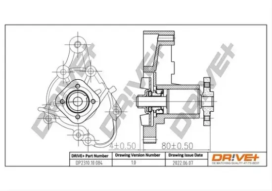 Wasserpumpe, Motorkühlung Dr!ve+ DP2310.10.084 Bild Wasserpumpe, Motorkühlung Dr!ve+ DP2310.10.084