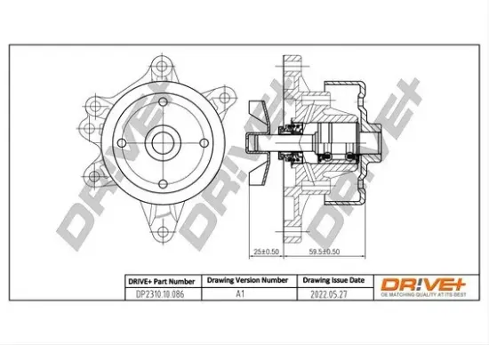 Wasserpumpe, Motorkühlung Dr!ve+ DP2310.10.086 Bild Wasserpumpe, Motorkühlung Dr!ve+ DP2310.10.086
