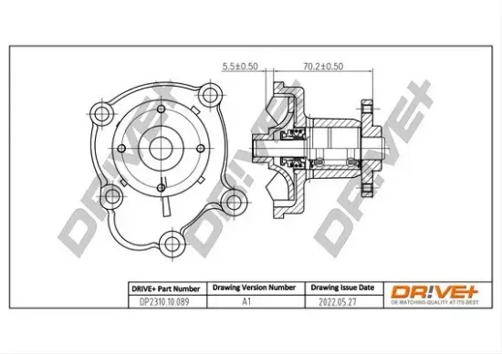 Wasserpumpe, Motorkühlung Dr!ve+ DP2310.10.089 Bild Wasserpumpe, Motorkühlung Dr!ve+ DP2310.10.089