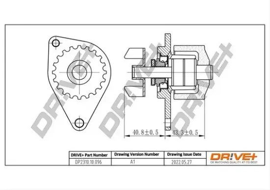 Wasserpumpe, Motorkühlung Dr!ve+ DP2310.10.096 Bild Wasserpumpe, Motorkühlung Dr!ve+ DP2310.10.096