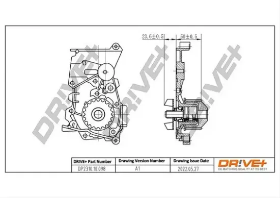 Wasserpumpe, Motorkühlung Dr!ve+ DP2310.10.098 Bild Wasserpumpe, Motorkühlung Dr!ve+ DP2310.10.098