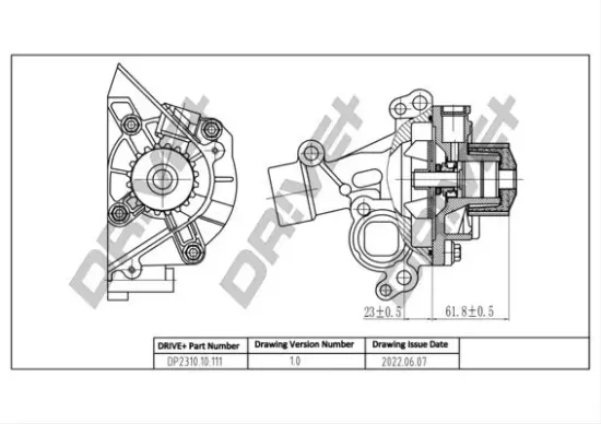 Wasserpumpe, Motorkühlung Dr!ve+ DP2310.10.111 Bild Wasserpumpe, Motorkühlung Dr!ve+ DP2310.10.111
