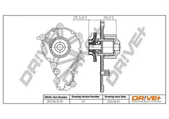 Wasserpumpe, Motorkühlung Dr!ve+ DP2310.10.112 Bild Wasserpumpe, Motorkühlung Dr!ve+ DP2310.10.112