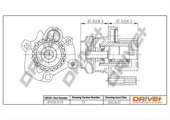 Wasserpumpe, Motorkühlung Dr!ve+ DP2310.10.113 Bild Wasserpumpe, Motorkühlung Dr!ve+ DP2310.10.113
