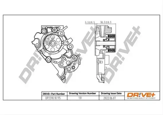 Wasserpumpe, Motorkühlung Dr!ve+ DP2310.10.115 Bild Wasserpumpe, Motorkühlung Dr!ve+ DP2310.10.115