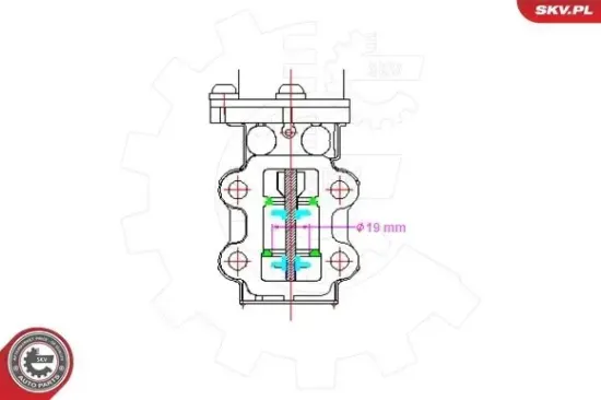 AGR-Ventil 12 V ESEN SKV 14SKV088 Bild AGR-Ventil 12 V ESEN SKV 14SKV088