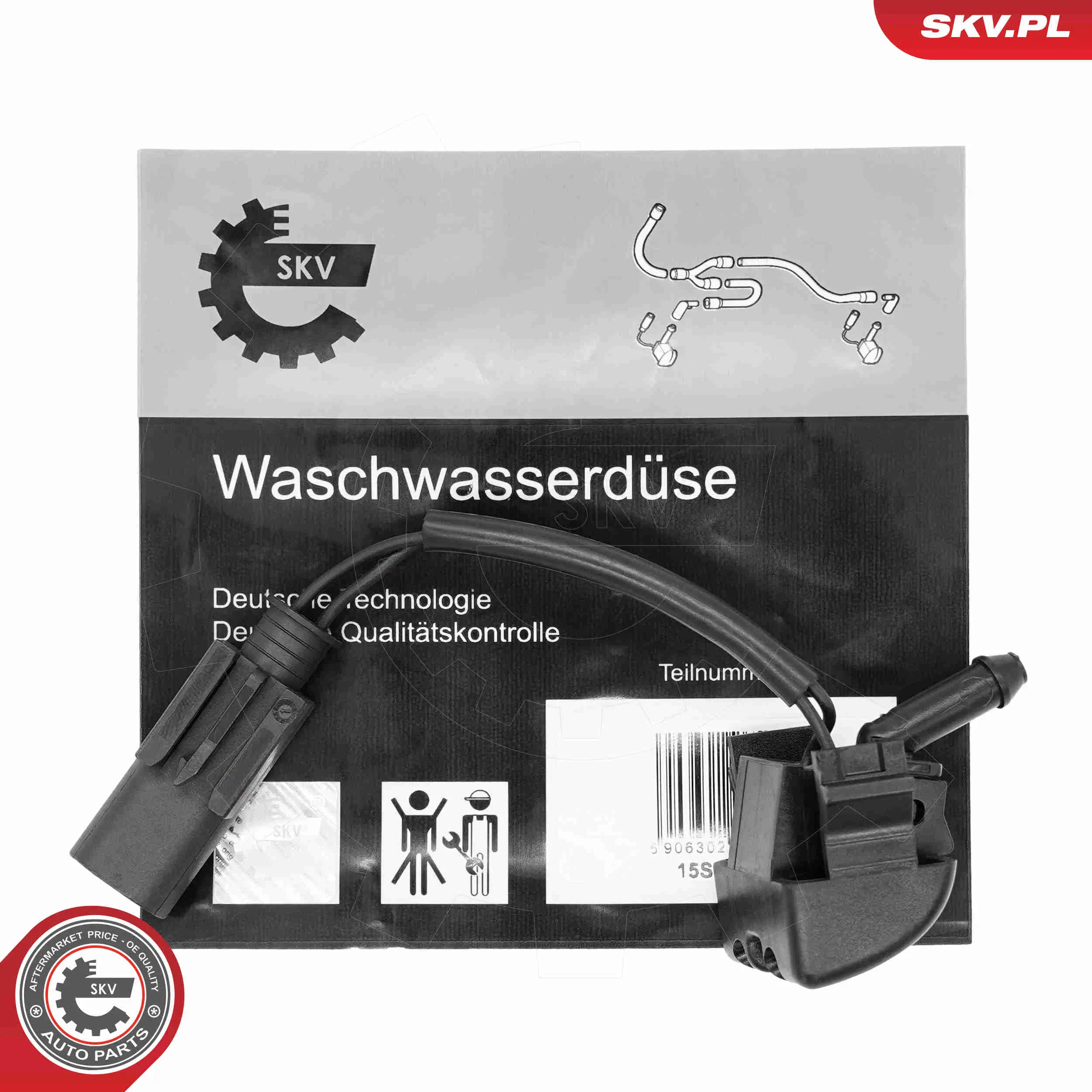 Waschwasserdüse, Scheibenreinigung vorne rechts ESEN SKV 15SKV253