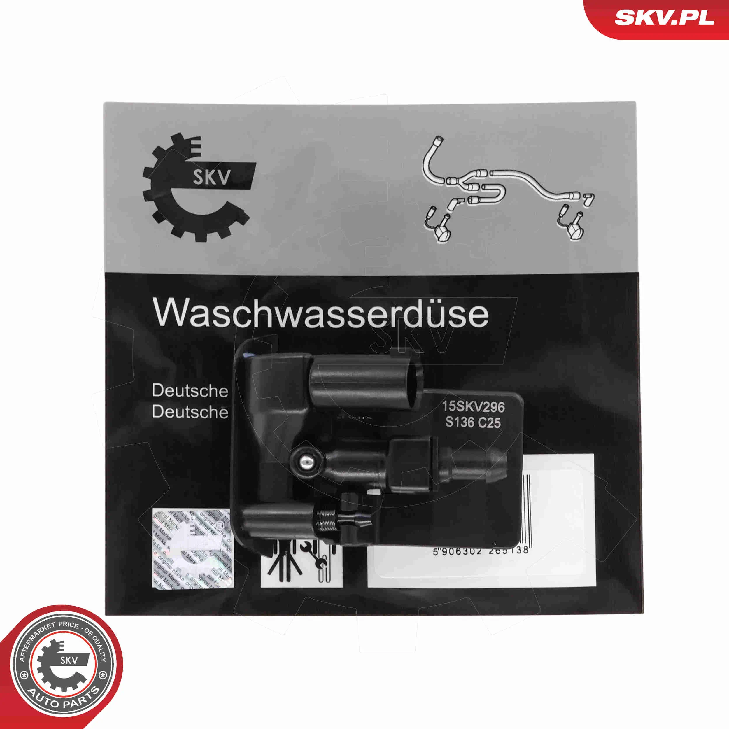 Waschwasserdüse, Scheibenreinigung vorne ESEN SKV 15SKV296