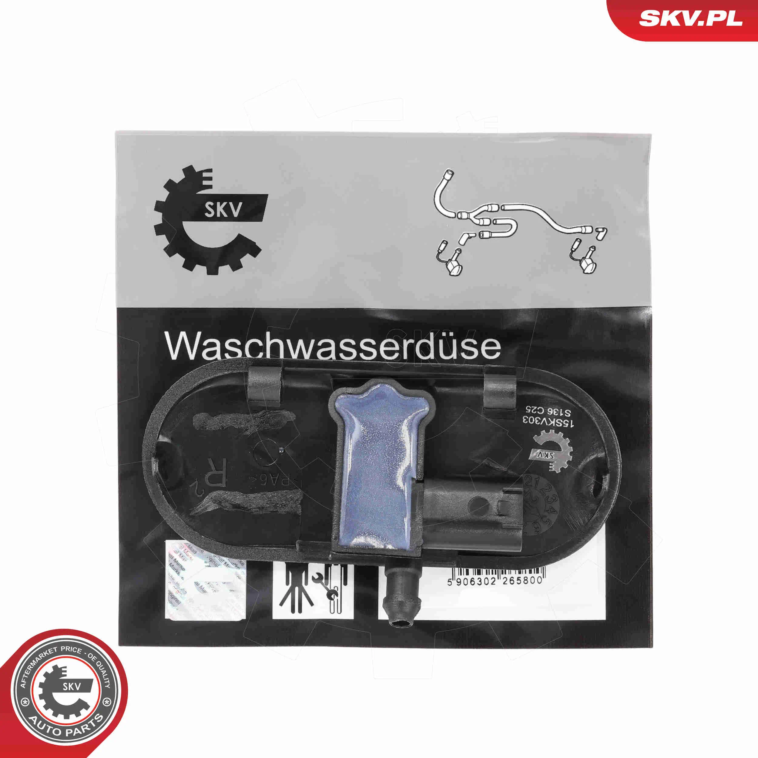 Waschwasserdüse, Scheibenreinigung vorne rechts ESEN SKV 15SKV303