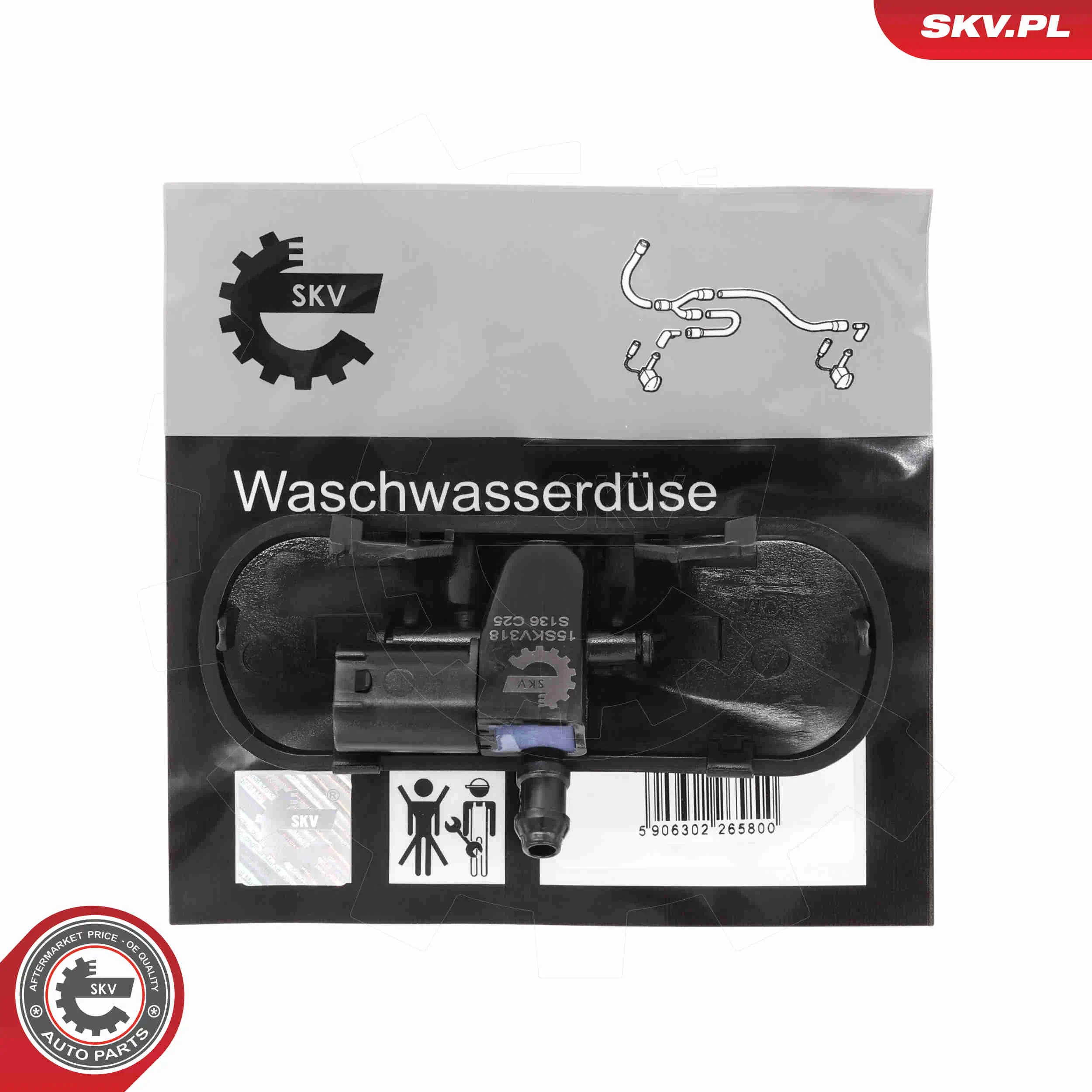 Waschwasserdüse, Scheibenreinigung vorne ESEN SKV 15SKV318
