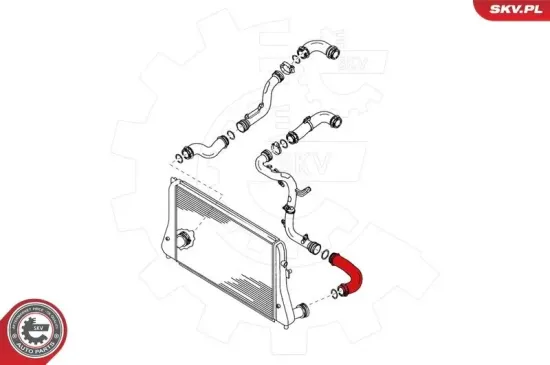 Ladeluftschlauch vorne links ESEN SKV 24SKV004 Bild Ladeluftschlauch vorne links ESEN SKV 24SKV004