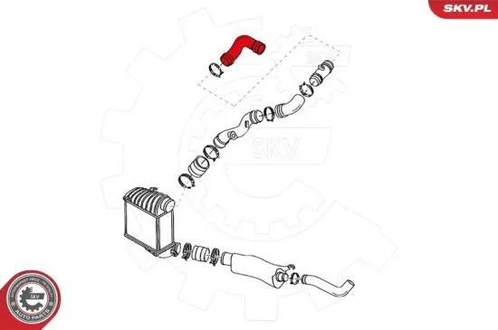 Ladeluftschlauch hinten rechts ESEN SKV 24SKV008 Bild Ladeluftschlauch hinten rechts ESEN SKV 24SKV008