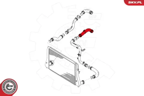 Ladeluftschlauch Mitte ESEN SKV 24SKV009 Bild Ladeluftschlauch Mitte ESEN SKV 24SKV009