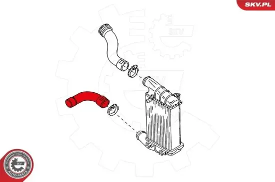Ladeluftschlauch vorne links ESEN SKV 24SKV013 Bild Ladeluftschlauch vorne links ESEN SKV 24SKV013