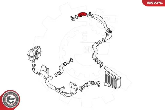 Ladeluftschlauch hinten rechts ESEN SKV 24SKV029 Bild Ladeluftschlauch hinten rechts ESEN SKV 24SKV029