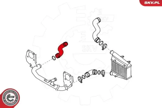 Ladeluftschlauch vorne rechts ESEN SKV 24SKV031 Bild Ladeluftschlauch vorne rechts ESEN SKV 24SKV031