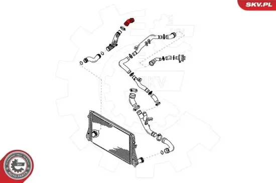 Ladeluftschlauch hinten rechts ESEN SKV 24SKV047 Bild Ladeluftschlauch hinten rechts ESEN SKV 24SKV047