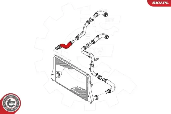 Ladeluftschlauch vorne rechts ESEN SKV 24SKV049 Bild Ladeluftschlauch vorne rechts ESEN SKV 24SKV049