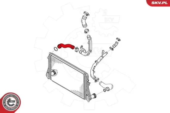 Ladeluftschlauch vorne rechts ESEN SKV 24SKV055 Bild Ladeluftschlauch vorne rechts ESEN SKV 24SKV055