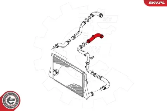 Ladeluftschlauch Mitte ESEN SKV 24SKV057 Bild Ladeluftschlauch Mitte ESEN SKV 24SKV057