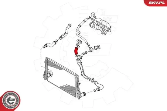 Ladeluftschlauch hinten rechts ESEN SKV 24SKV058 Bild Ladeluftschlauch hinten rechts ESEN SKV 24SKV058