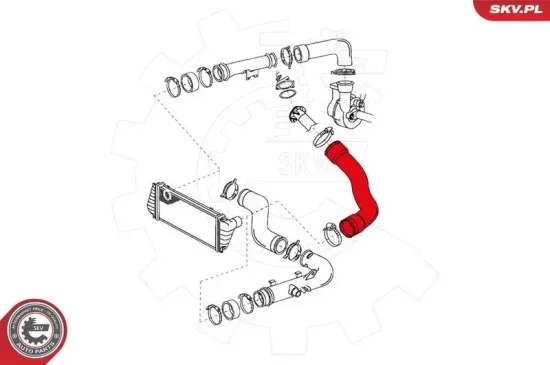 Ladeluftschlauch vorne links ESEN SKV 24SKV063 Bild Ladeluftschlauch vorne links ESEN SKV 24SKV063
