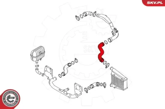 Ladeluftschlauch ESEN SKV 24SKV069 Bild Ladeluftschlauch ESEN SKV 24SKV069