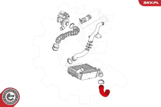 Ladeluftschlauch ESEN SKV 24SKV079 Bild Ladeluftschlauch ESEN SKV 24SKV079