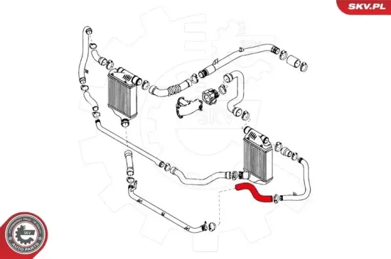 Ladeluftschlauch vorne links ESEN SKV 24SKV082 Bild Ladeluftschlauch vorne links ESEN SKV 24SKV082