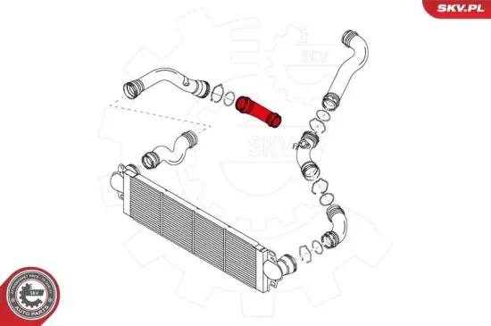 Ladeluftschlauch hinten rechts ESEN SKV 24SKV096 Bild Ladeluftschlauch hinten rechts ESEN SKV 24SKV096