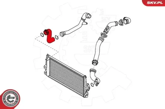 Ladeluftschlauch vorne links ESEN SKV 24SKV102 Bild Ladeluftschlauch vorne links ESEN SKV 24SKV102