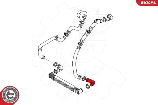Ladeluftschlauch vorne links ESEN SKV 24SKV103 Bild Ladeluftschlauch vorne links ESEN SKV 24SKV103