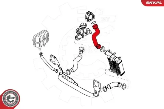 Ladeluftschlauch Mitte ESEN SKV 24SKV108 Bild Ladeluftschlauch Mitte ESEN SKV 24SKV108