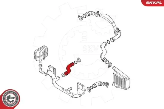 Ladeluftschlauch vorne rechts ESEN SKV 24SKV110 Bild Ladeluftschlauch vorne rechts ESEN SKV 24SKV110