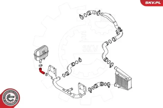 Ladeluftschlauch vorne links ESEN SKV 24SKV115 Bild Ladeluftschlauch vorne links ESEN SKV 24SKV115