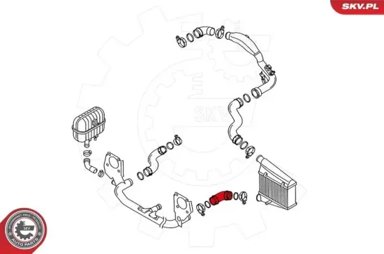 Ladeluftschlauch Mitte ESEN SKV 24SKV116 Bild Ladeluftschlauch Mitte ESEN SKV 24SKV116