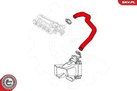 Ladeluftschlauch vorne links ESEN SKV 24SKV133 Bild Ladeluftschlauch vorne links ESEN SKV 24SKV133