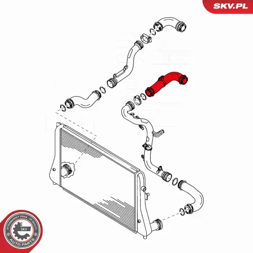 Ladeluftschlauch hinten links ESEN SKV 24SKV142 Bild Ladeluftschlauch hinten links ESEN SKV 24SKV142
